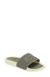 Apl Athletic Propulsion Labs Big Logo Techloom Knit Sport Slide In Fatigue / Pristine