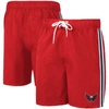 G-iii Sports By Carl Banks Men's  Red And Navy Washington Capitals Sand Beach Swim Shorts In Red