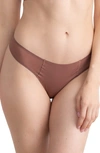 Uwila Warrior Vip Lace Trim Thong In Toffee