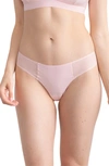 Uwila Warrior Vip Mesh Thong In Rose Quartz