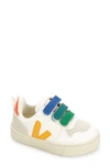 Veja Kids' Unisex Multi Color Small V-10 Sneakers - Toddler In Bianco