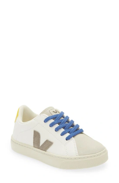 Veja Kids' Small Lace-up Esplar Sneaker In Bianco