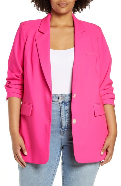 Vince Camuto Notch Collar Blazer In Pink Horizon