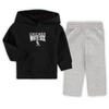 Outerstuff Infant Boys And Girls Black, Heathered Gray Chicago White Sox Fan Flare Fleece Hoodie And Pants Set In Black