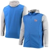 Dunbrooke Men's  Royal, Gray New York Giants Big And Tall Alpha Full-zip Hoodie Jacket In Royal