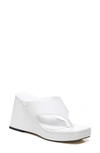 Circus By Sam Edelman Moira Womens Padded Insole Platform Sandals In Bright White