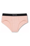 Tom Ford Cotton Stretch Jersey Briefs In Blush