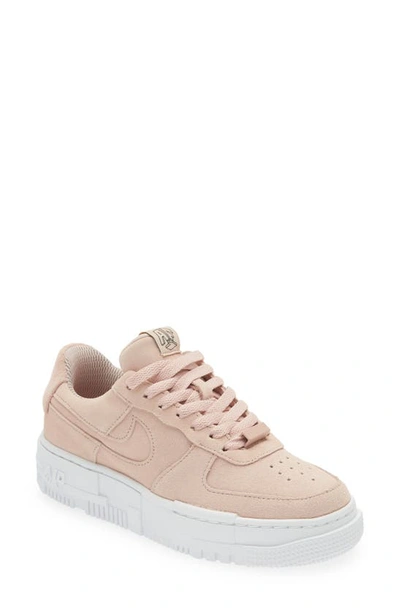 Nike Air Force 1 Pixel Trainer In Pink Oxford/ White/ Black