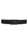 Ferragamo Reversible Double Gancio Leather Belt In Nero Nero