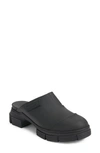 Ganni Recycled Rubber City Mules In Black