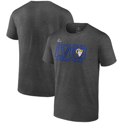 Fanatics Branded Charcoal Los Angeles Rams Super Bowl Lvi Champions Big & Tall Fumble T-shirt