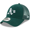 NEW ERA NEW ERA GREEN OAKLAND ATHLETICS TRUCKER 9FORTY ADJUSTABLE SNAPBACK HAT