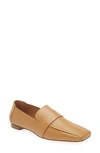 Mansur Gavriel Square Toe Loafer In Caramel