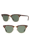 RAY BAN CLASSIC CLUBMASTER 51MM POLARIZED SUNGLASSES