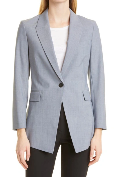 Theory Etiennette B Good Wool Suit Jacket In Indigo