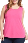 Nic + Zoe Perfect Scoop Tank Top In Raspberry