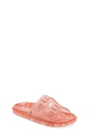 Melissa Kids' Mini  Speckled Wide Sandal In Pink/ Quantile