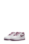 Nike Air Force 1 Low Sneakers In White/ White/ Light Bordeaux