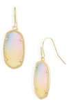 Kendra Scott Drusy Stone Drop Earrings In Gold