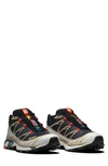 Salomon Xt-6 Adv Running Shoe In Navy/ Beige