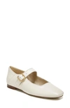 Sam Edelman Michaela Mary Jane Flat Modern Ivory In White