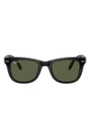 Ray Ban 54mm Square Sunglasses In Black Pol