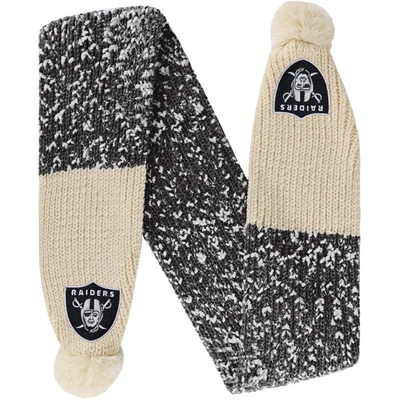 FOCO LAS VEGAS RAIDERS CONFETTI SCARF WITH POM