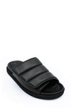 Gia Borghini Giaborghini Quilted Leather Slide Sandal In Black