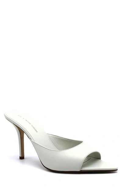 Gia Borghini Perni 04 Pointy Open Toe Mule In 4193 Shell