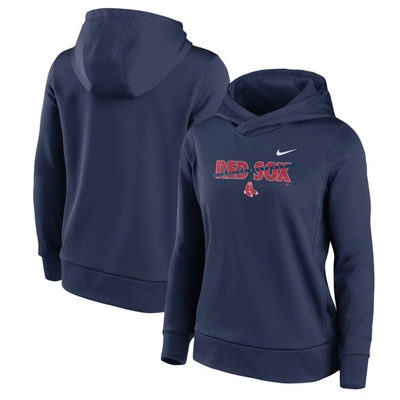 Nike Women's  Navy Boston Red Sox Club Angle Performance Pullover Hoodie