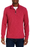 Robert Graham Men's Adrift Quarter-zip Knit Sweater In Rose