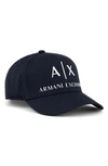 ARMANI EXCHANGE CLASSIC EMBROIDERED LOGO BASEBALL CAP