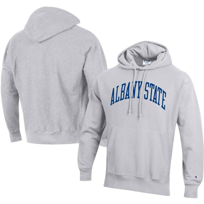 Champion Grey Albany State Golden Rams Tall Arch Pullover Hoodie