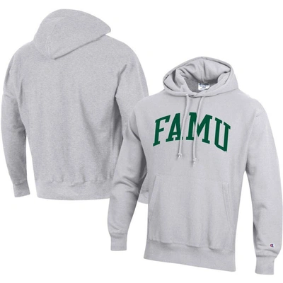 Champion Men's  Gray Florida A&m Rattlers Tall Arch Pullover Hoodie