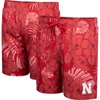 COLOSSEUM COLOSSEUM SCARLET NEBRASKA HUSKERS THE DUDE SWIM SHORTS