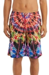 DOLCE & GABBANA ILLUMINATION PRINT SWIM TRUNKS