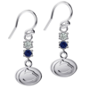 DAYNA DESIGNS DAYNA DESIGNS PENN STATE NITTANY LIONS DANGLE CRYSTAL EARRINGS