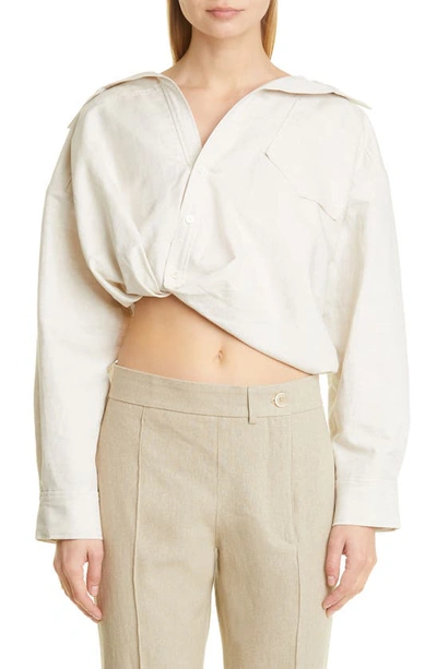 Jacquemus Mejean Shirt In Beige