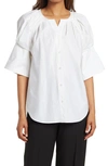 A.l.c Chloe Button-front Top In White