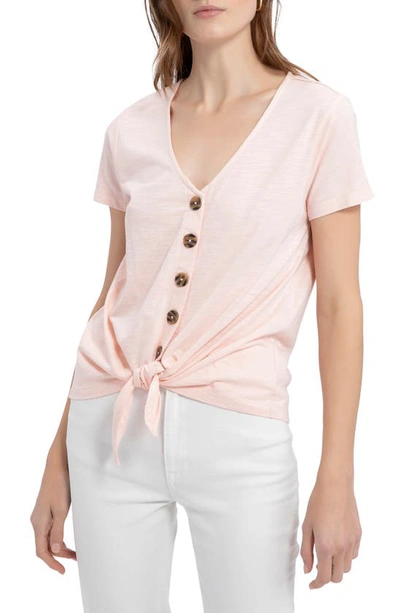 Sanctuary Women's By My Side Twist-front Top In Light Flamingo