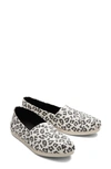 Toms Women's Alpargata Cloudbound Recycled Slip-on Flats Women's Shoes In Egret Snow Leopard Print
