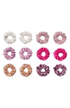 Slip French Rose Pure Silk Assorted 12-pack Mini Scrunchies