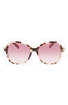 LONGCHAMP 57MM AMAZONE MODIFIED RECTANGLE SUNGLASSES