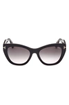 Tom Ford Women's Cara 56mm Square Sunglasses In Black