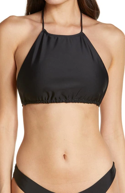 Jade Swim Gia Halterneck Bikini Top In Black