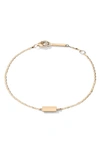 Lana Jewelry Petite Malibu Gold Tag Bracelet In Yellow