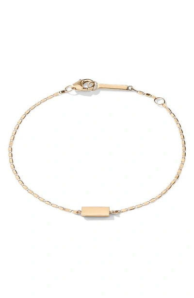 Lana Jewelry Petite Malibu Gold Tag Bracelet In Yellow