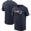 Nike Men's Big And Tall Navy New England Patriots Logo Essential Legend Performance T-shirt