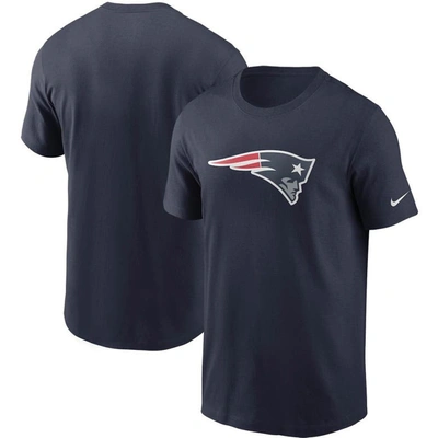 Nike Men's Big And Tall Navy New England Patriots Logo Essential Legend Performance T-shirt In Blue