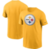 NIKE NIKE GOLD PITTSBURGH STEELERS PRIMARY LOGO T-SHIRT